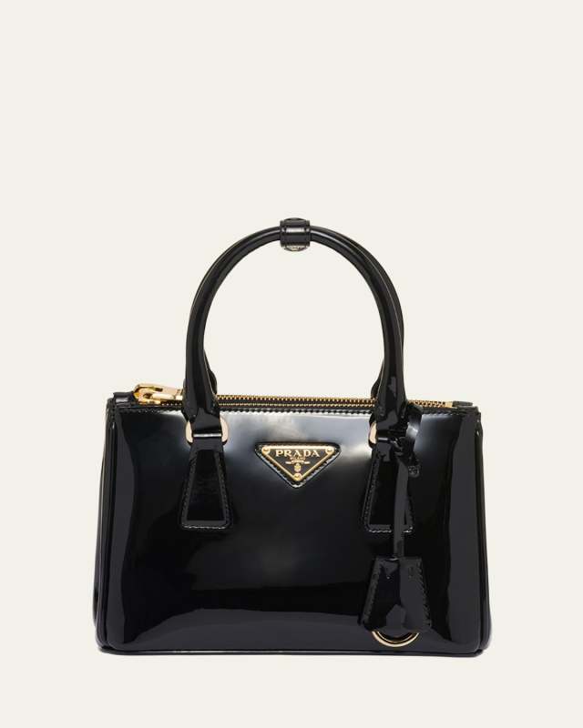 Galleria Mini Patent Top-Handle Bag
